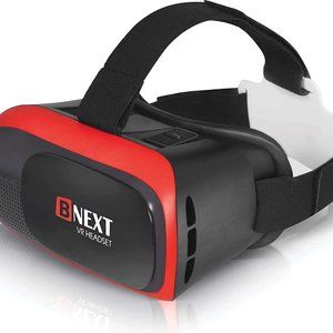 BNEXT 3D Red VR Headset Goggles - Universal Virtual Reality Goggles NWT